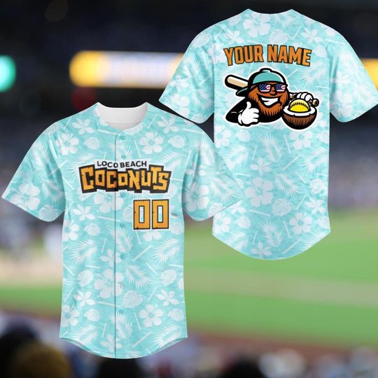 Discover Coconuts Baseball Jersey for Her,Coconuts Baseball Game Day Shirt,Coconut Baseball Fan Gift,Loco Baseball Jersey,Savannah Baseball Jersey