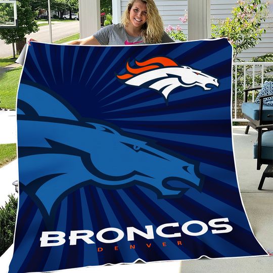 Denver  Football Team Broncos Super Soft Throw Blanket