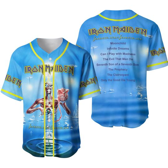 Iron Maiden Inspired Run For Your Lives World Tour 2025 Licensed Baseball Jersey