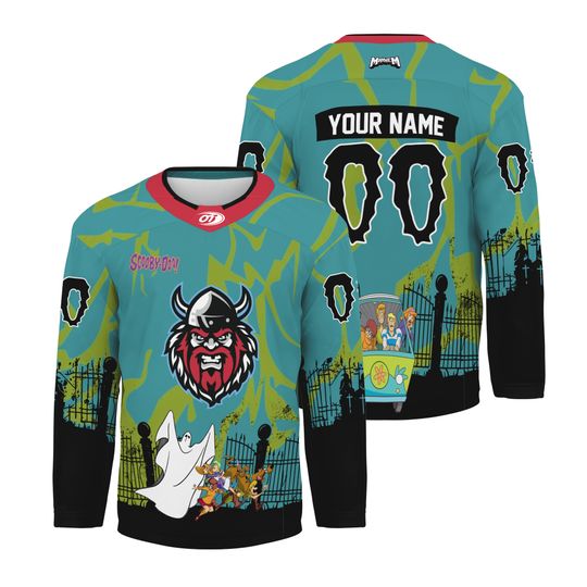 Personalized Macon Mayhem Scooby-Doo Night Hockey Shirt Men's Fan Gear Gift