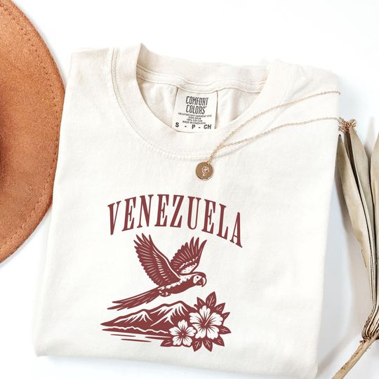 Discover Venezuela Unisex T-shirt Caribe Guacamaya City Shirt Souvenir Tee Local Travelers Oversize Retro Cultural Pride Aragua Venezuela Friend Gift