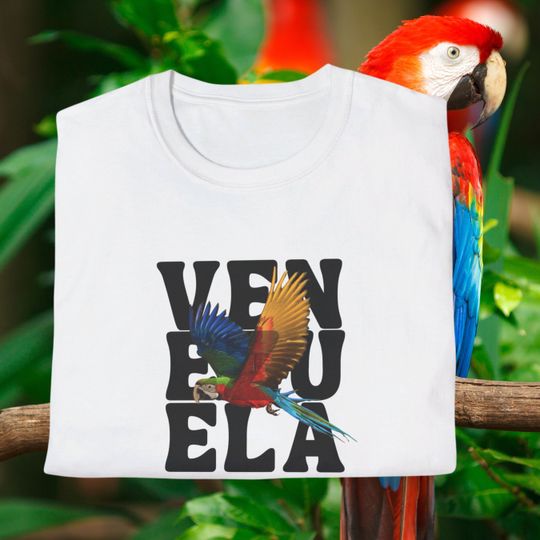 Discover Vzla Flannel Shirt - Venezuelan Pride - Libertad Vzla - Guacamaya Design - Venezuela T-Shirt