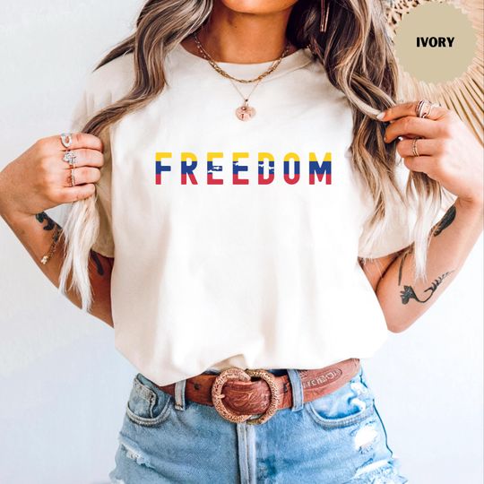 Discover Venezuela Freedom Shirt Until the End, With Venezuela Flag Tee, Free Venezuela Protest Gift For Venezuelan Pride 2026