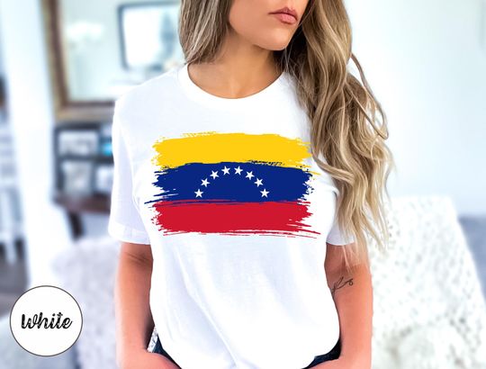 Discover Support Venezuela T-Shirt Venezuelan Flag Unisex Adult Men's Women's Clothing