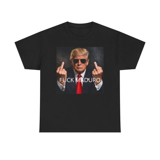 Discover Political Protest T-Shirt with Middle Finger Design, MAGA, USA vs Venezuela