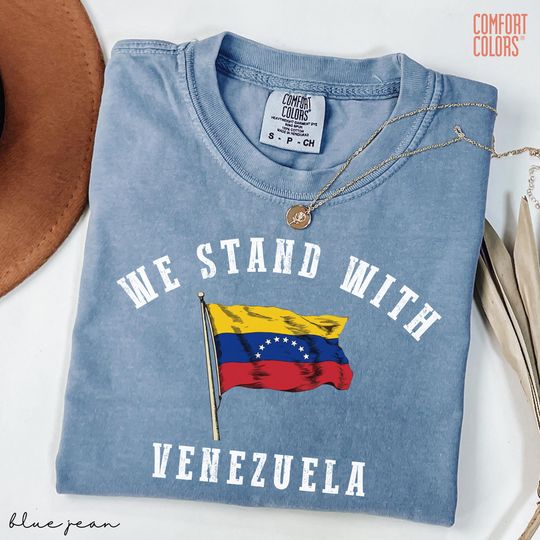 Discover We Stand With Venezuela T-Shirt, Venezuelan Flag Solidarity Tee, Venezuela Support Shirt