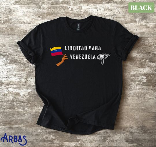Discover Venezuela Freedom Justice Peace Shirt, Unisex Statement Tee Supporting Liberty, Human Rights and Solidarity