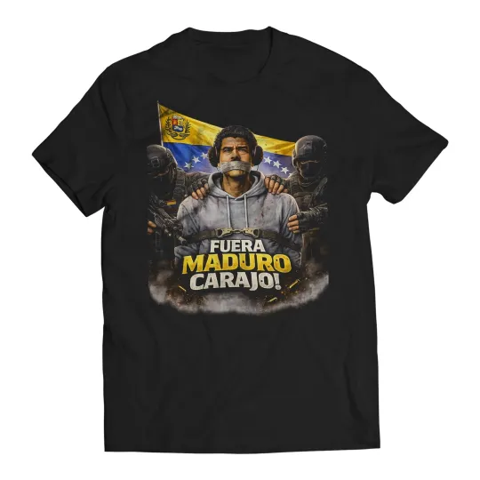 Discover Fuera Maduro Carajo! Maduro Captured Venezuela Libre Men's T-Shirt