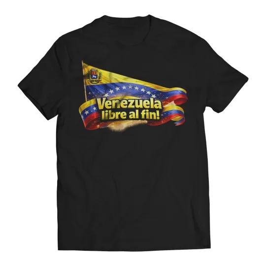 Discover Venezuela Libre al Fin! Maduro Captured Venezuela Libre Men's T-Shirt