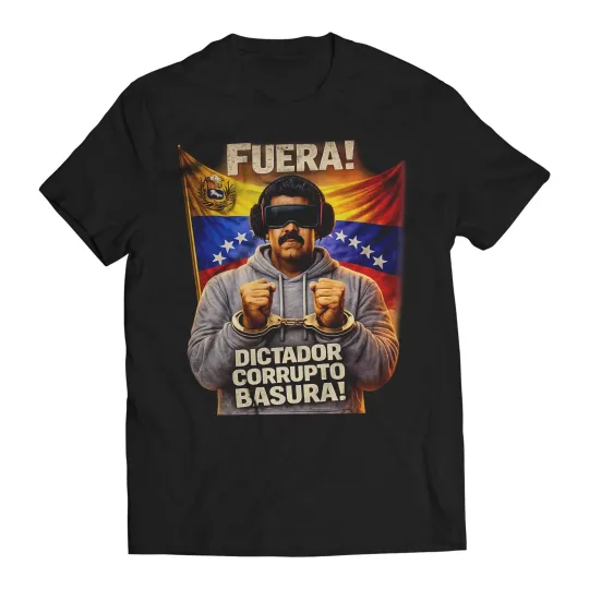 Discover Fuera Dictador Corrupto Basura! Maduro Captured Venezuela Libre Men's T-Shirt