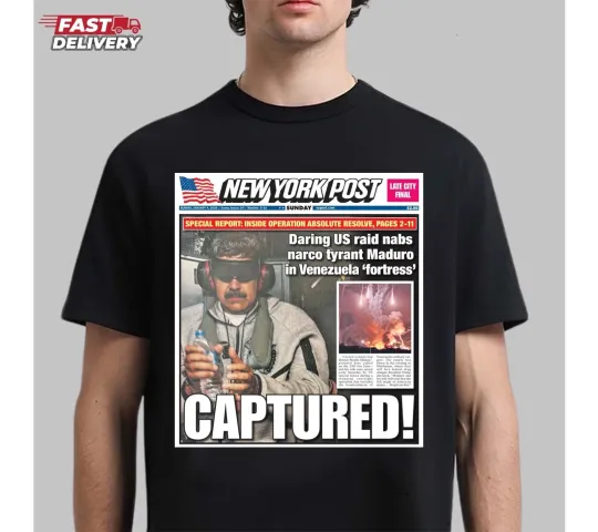 Discover New York Post Venezuela Captures Maduro 2026 T-Shirt