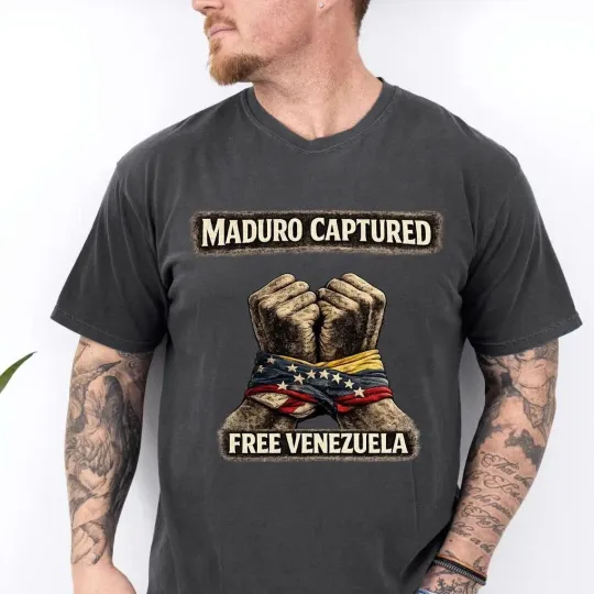 Discover Maduro Captured Free Venezuela Graphic Shirt