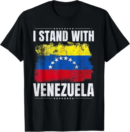 Discover I Stand with Venezuela Flag Venezuelan Flag T-Shirt