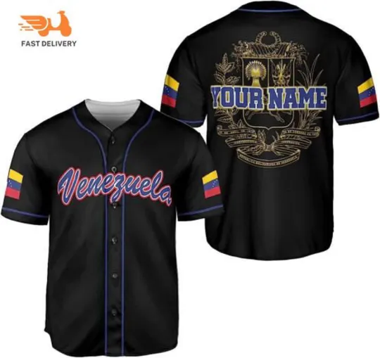 Discover Personalized Venezuela Baseball Jersey Shirt, Venezuela Jersey for Men, Women