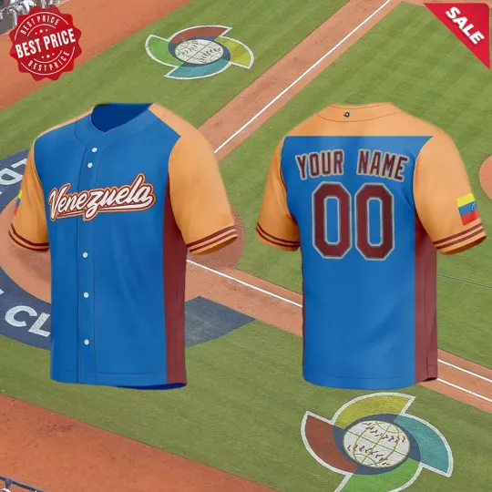 Discover Personalized Venezuela Baseball Jersey Shirt, Venezuela Jersey for Men, Women