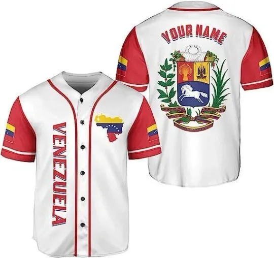 Discover Personalized Venezuela Baseball Jersey Shirt, Venezuela Jersey for Men, Women