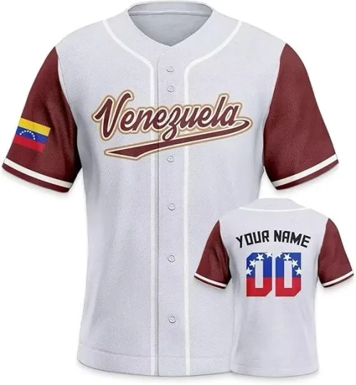 Discover Personalized Venezuela Baseball Jersey Shirt, Venezuela Jersey for Men, Women