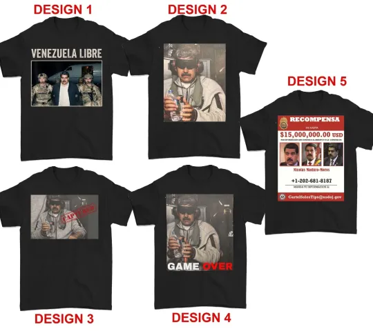 Discover Maduro Captured T-Shirt, Jan 3 2026 Venezuela Historical Shirt