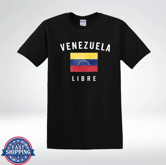Discover Venezuela Libre Flag Freedom Graphic T-Shirt