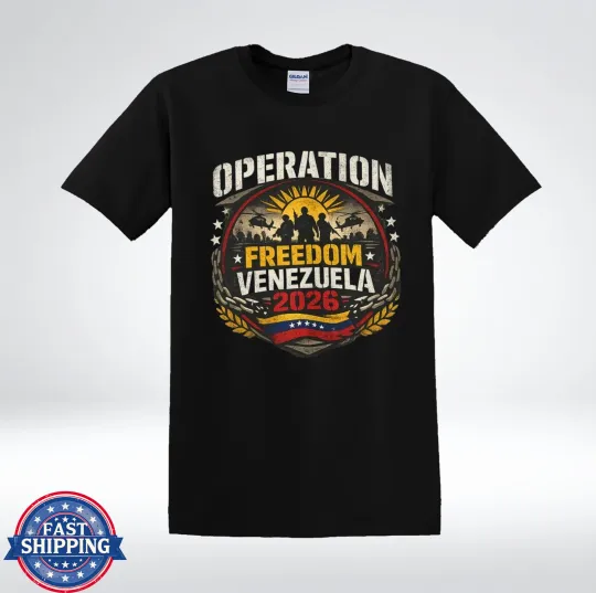 Discover Operation Freedom Venezuela 2026 Patriotic Graphic T-Shirt