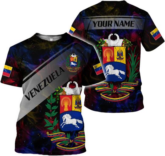 Discover Personalized Venezuela Shirt, Patriotic 3D T-Shirt