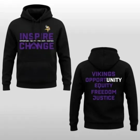 Discover Vikings 2026 Inspire Change Hoodie