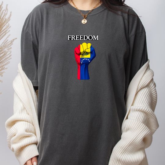 Discover Freedom Venezuela Shirt, We Stand With Venezuela Shirt, Anti Trump Tshirt, Stop War Venezuelan Flag Solidarity Tee