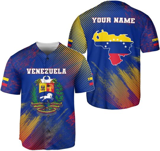 Discover Personalized Venezuela Baseball Jersey Shirt, Venezuela Jersey for Men, Women