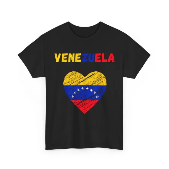 Discover Venezuela Flag Holiday Venezuela Heart Venezuelan Flag T-Shirt