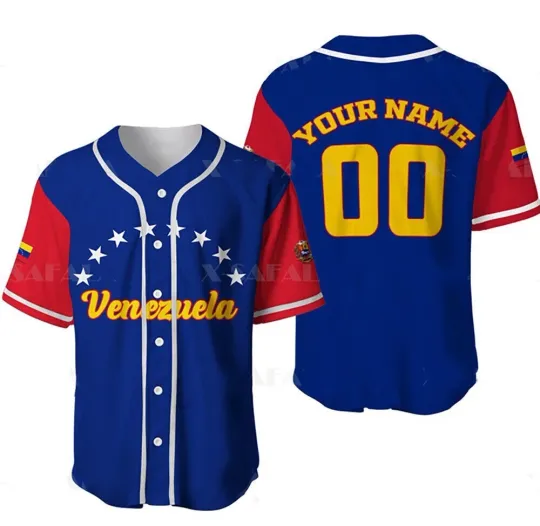 Discover Personalized Venezuela Baseball Jersey Shirt, Venezuela Jersey for Men, Women