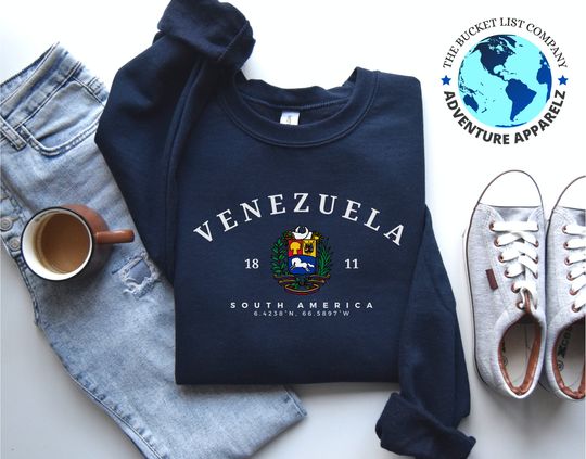 Discover Venezuela Sweatshirt, Venezuela Shirt, Venezuela Gift, Venezuela, South America, South America Shirt, Soft and Comfortable sweater