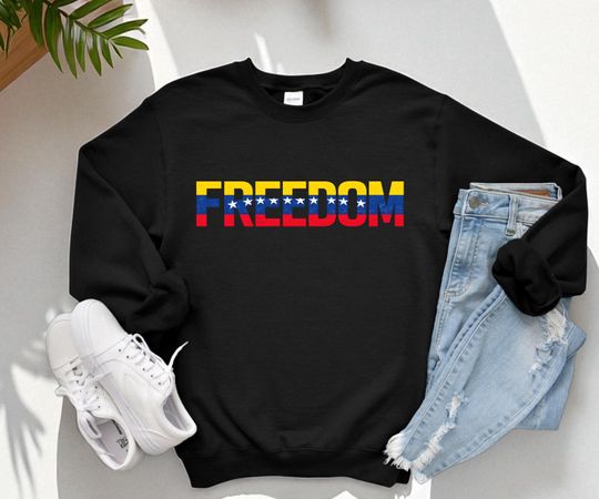 Discover Free Venezuela Crewneck Sweatshirt  Venezuela Flag Pullover