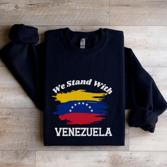 Discover We Stand With Venezuela Sweatshirt, Anti-War Hoodie