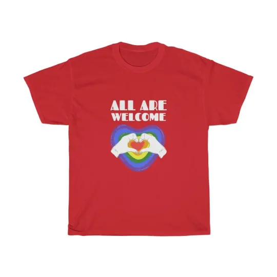 Discover We Are Welcome LGBTQ T-Shirt