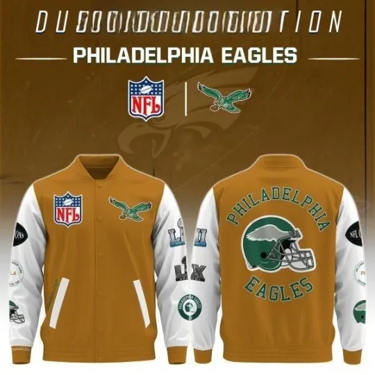 Discover Eagles x 2025 Dusted Baseball Jacket