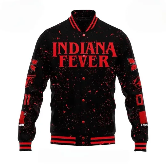 Discover Indiana   x Stranger Things Rebel Swingman Limited Edition Baseball Jacket