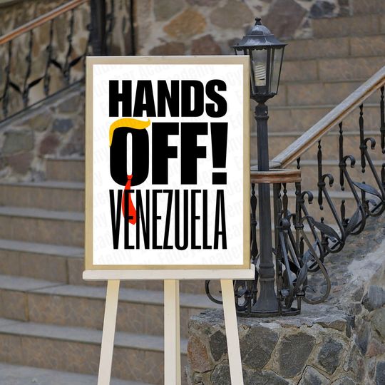 Discover Hands Off Venezuela Activism Poster, Protest Sign Human Rights Freedom Rally Signs Social Justice Peace Protest