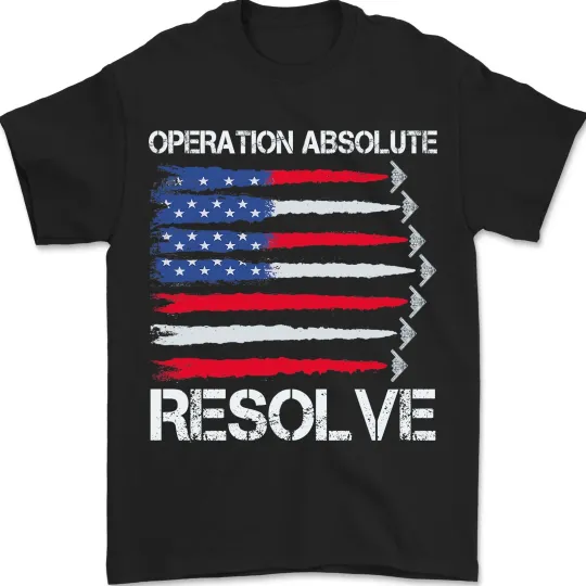 Discover Operation Absolute Resolve American Flag Unisex T-Shirt