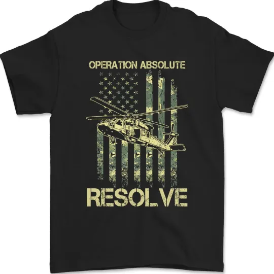 Discover Operation Absolute Resolve American Flag Unisex T-Shirt