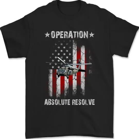 Discover Operation Absolute Resolve American Flag Unisex T-Shirt
