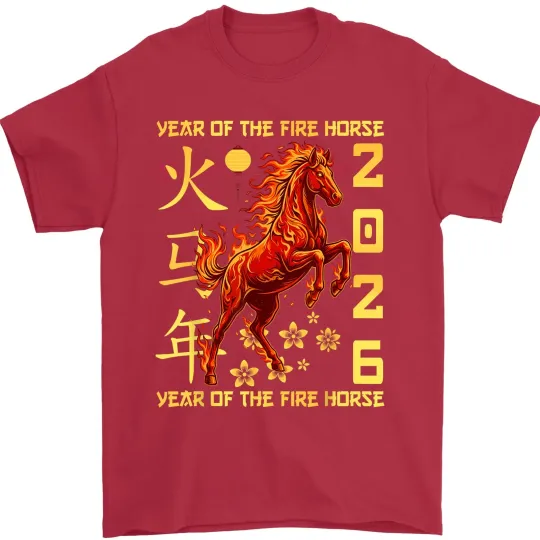 Discover Year of The Horse 2026 Lunar New Year Unisex T-Shirt