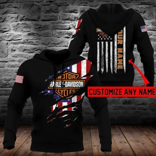 Discover Personalized Harley Motor Racing Davidsonn 3D Hoodie