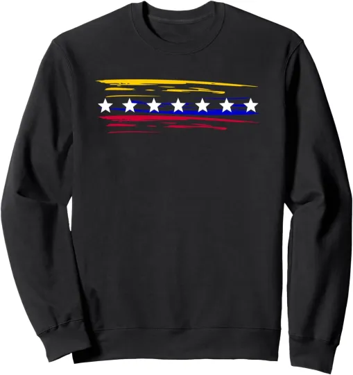 Discover Venezuela 7 Big Stars Flag Minimalist Modern Design Unisex Crewneck Sweatshirt