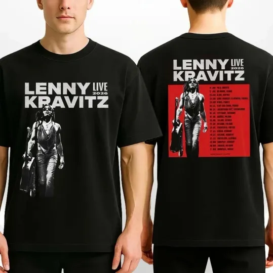 Lenny Kravitz Tour Dates Live 2026 Across Europe T-Shirt