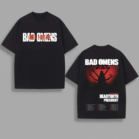 Discover New Bad Omens Do You Feel Love Tour 2026-2 Sides Shirt