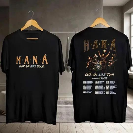 Discover Mana Band Tour 2026 New Trendy Graphic Custom Shirt for Men Women