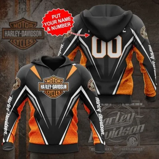 Discover Personalized Harley Motor Racing Davidsonn Lightweight Hoodie Unisex Adult S-5XL