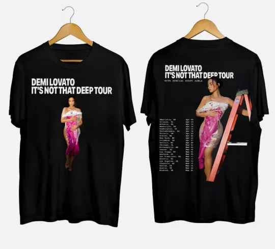 Discover Demi Lovato It's Not That Deep Tour 2026 Shirt, Demi Lovato Concert T-Shirt