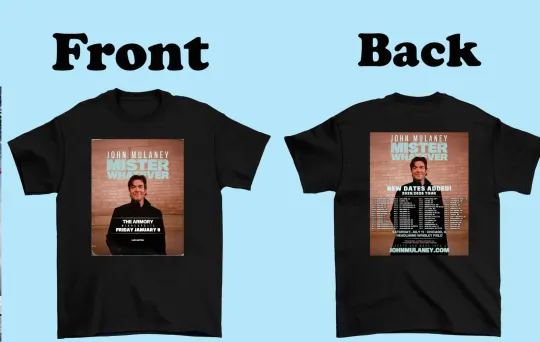 Discover 2 Sides John Mulaney Tour 2026 Black Cotton Shirt Full size S-5XL HL857