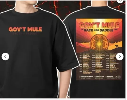 Discover Gov’t Mule Back In The Saddle Tour 2026 Tour Dates Unisex T-Shirt.